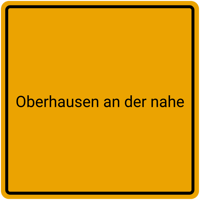 Meldebestätigung Oberhausen an der Nahe